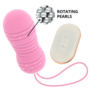 Ohmama Remote Control Rotating Egg 7 Patterns - Pink