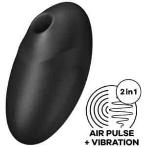 Satisfyer Vulva Lover 3 Air Pulse Stimulator Vibrator - Noir