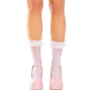 Leg Avenue - Ankle Socks With Ruffles White