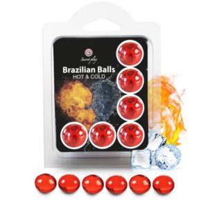 Secretplay Set 6 Brazilian Balls Hot And Cold Effect